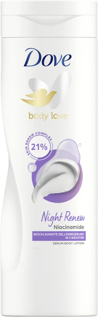 Dove Body Love, Night Renew Serum Body Lotion (Regenerujący balsam-serum do ciała na noc)