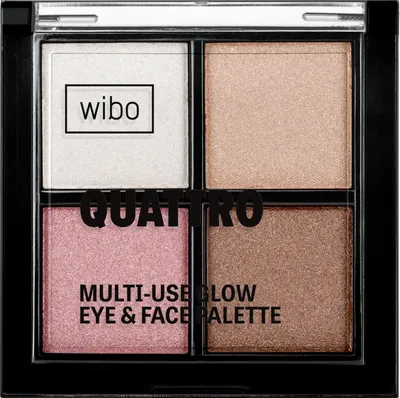 Wibo Quattro, Multi-Use Glow Eye & Face Palette (Rozświetlająca paleta do twarzy i oczu)