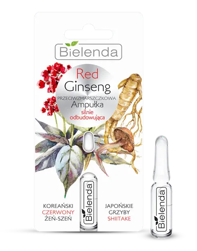 Bielenda Red Ginseng, Przeciwzmarszczkowa ampułka silnie odbudowująca