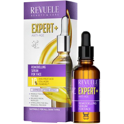 Revuele Beauty & Care, Expert+, Anti-Age Remodelling Serum for Face (Przeciwzmarszczkowe serum do twarzy)