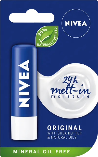 Nivea Original, 24h Melt-in Moisture (Pomadka ochronna z masłem shea)