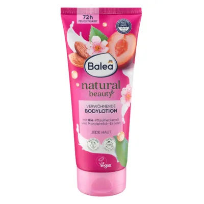 Balea Natural Beauty,  Pflaume Mandelmilch Bodylotion (Balsam do ciała)