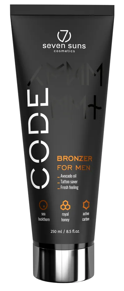 7Suns Cosmetics Code Bronzer for Men (Bronzer do opalania w solarium  dla mężczyzn)