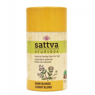 Sattva Ayurveda Natural Herbal Dye for Hair Dark Blonde (Naturalna ziołowa farba do włosów ciemny blond)