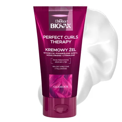 L'biotica Biovax Glamour, Perfect Curls Therapy, Kremowy żel do włosów kręconych i falowanych