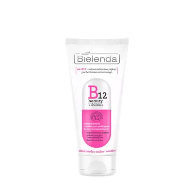 Bielenda B12 Beauty Vitamin, Witaminowy żel z delikatnym peelingiem do oczyszczania twarzy