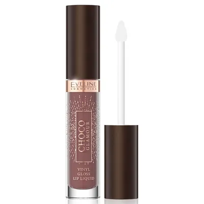 Eveline Cosmetics Choco Glamour, Vinyl Gloss Lip Liquid (Pomadka w płynie z efektem glossy lips)