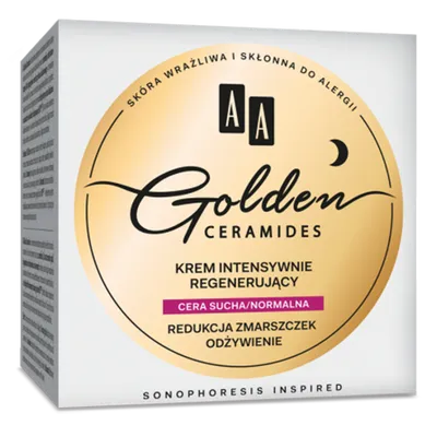 AA Golden Ceramides, Krem intensywnie regenerujący na noc  'Redukcja zmarszczek i odżywienie'