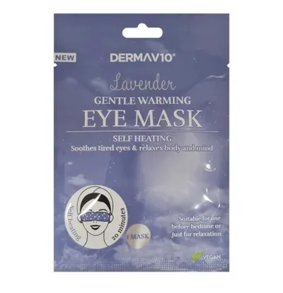 DermaV10 Gentle Warming Eye Mask (Lawendowa maska pod oczy)