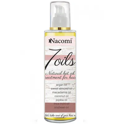 Nacomi 7 Oils, Maska naturalna do olejowania włosów