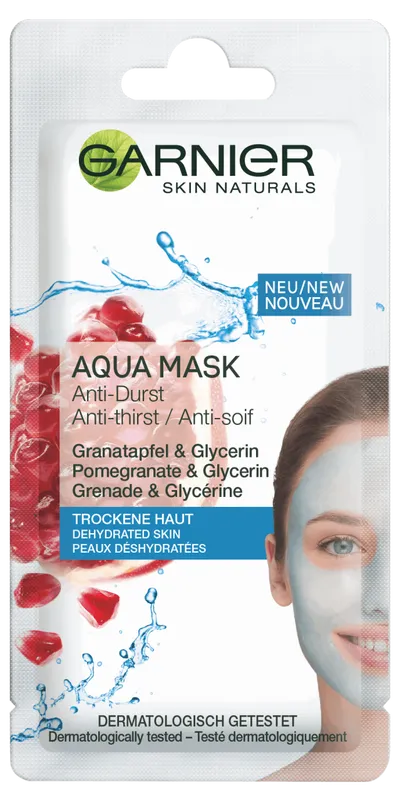 Garnier Skin Active, Anti - Durst, Aqua Mask (Nawilżająca maseczka do skóry odwodnionej)