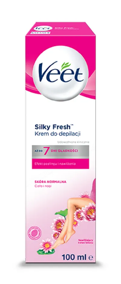 Veet Silky Fresh, Hair Removal Cream Normal Skin  with Lotus Flower (Krem do depilacji do skóry normalnej)