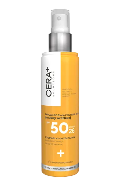 CERA+ Solutions Emulsja do ciała z filtrami SPF 50 do skóry wrażliwej