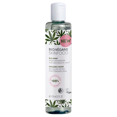 Bio Vegane Skinfood Bio Hanf Mizellenwasser (Woda micelarna do demakijażu twarzy z konopiami)