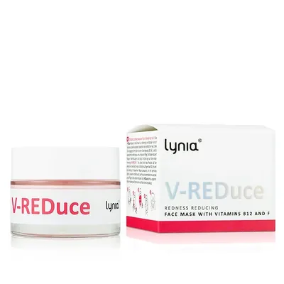 Lynia V-REDuce, Redness Reducing Face Mask with Vitamins B12 and F (Maska redukująca zaczerwienienia z witaminami B12 i F)