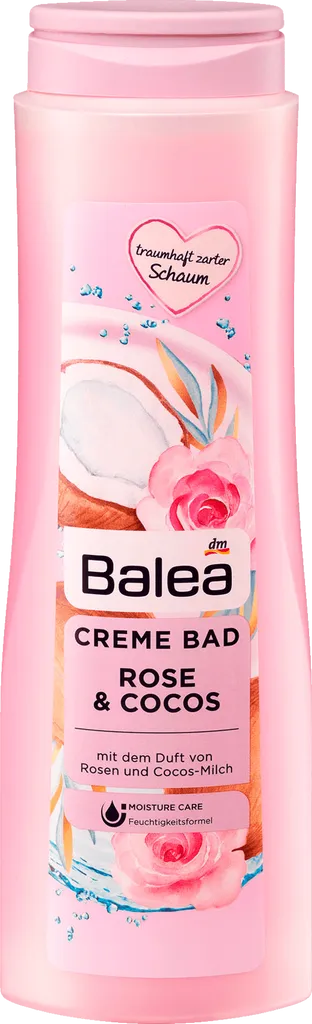 Balea Rose & Cocos Creme Bad (Płyn do kąpieli `Róża i kokos`)