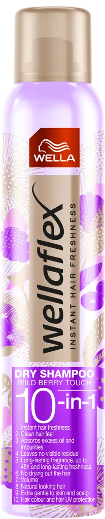 Wella Wellaflex, 10-in-1 Wild Berry Touch Dry Shampoo (Suchy szampon do włosów)