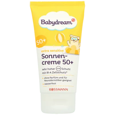 Babydream Sonnencreme 50+ (Wodoodporny krem do opalania 50+ z ochroną komórek przed promieniowaniem IR-A)