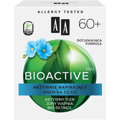 AA BioActive Pro, Krem na dzień aktywnie napinający 60+
