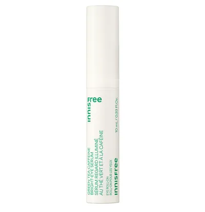 Innisfree Green Tea & Caffeine, Bright-Eye Serum Roll-On (Serum rozświetlające pod oczy z zieloną herbatą i kofeiną)