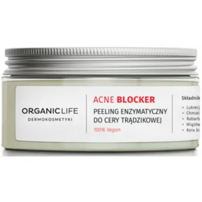 Organic Life [No Problem] Acne Blocker, Peeling enzymatyczny do cery trądzikowej
