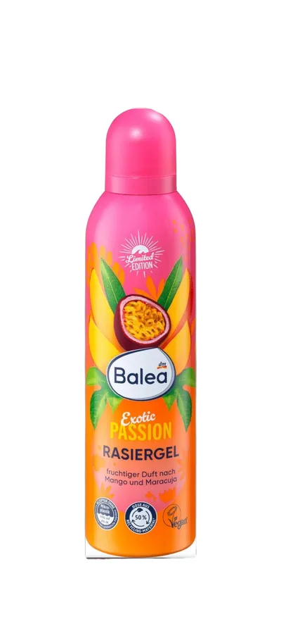 Balea Exotic Passion Shave Gel (Żel do golenia dla kobiet o zapachu mango i marakui)
