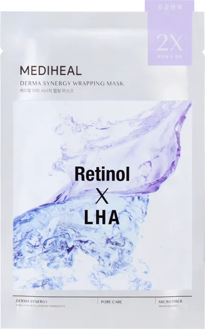 Mediheal Retinol x LHA, Derma Synergy Wrapping Mask (Maska w płachcie)