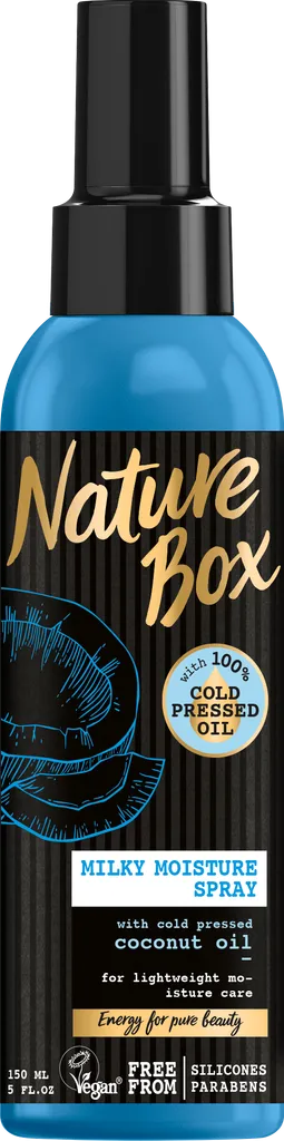 Nature Box Nawilżający spray z olejem kokosowym