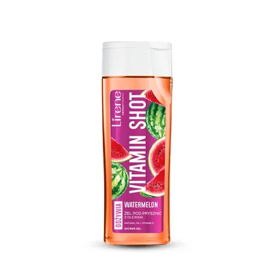 Lirene Dermoprogram Vitamin Shot, Żel pod prysznic z olejkiem `Watermelon`