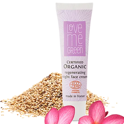 Love Me Green Organic Regenerating Night Face Cream (Regenerujący krem do twarzy na noc)