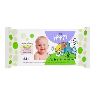 Bella Happy, Chusteczki nawilżane dla dzieci `Silk & Cotton`