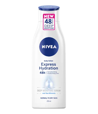 Nivea Deep Moisture Serum with Sea Minerals Express Body Lotion 48h (łyskawicznie nawilżający balsam do ciała `Nawilżająca moc serum z morskimi minerałami 48 h`)