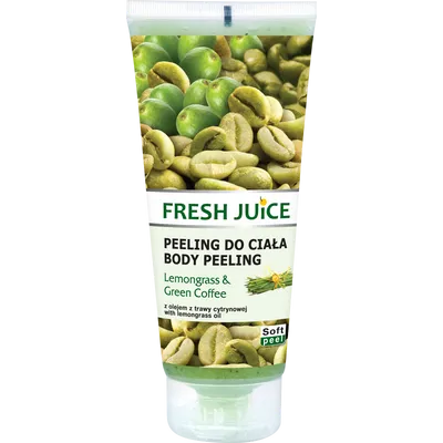 Fresh Juice Lemongrass & Green Coffe Body Peeling (Peeling do ciała z olejem trawy cytrynowej i ekstraktem kawy)
