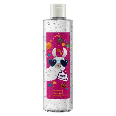 Avon Kids, Lama Dude, Strawberry Shower Gel (Żel pod prysznic `Zabawna Lama`)