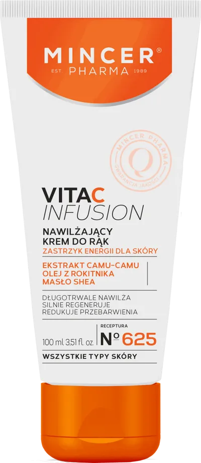 Mincer Pharma Vita C Infusion, Nawilżający krem do rąk Nr 625