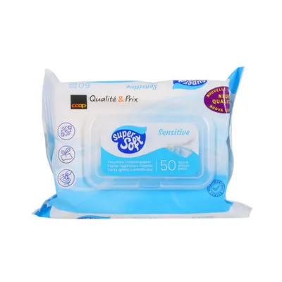 Coop Super Soft Sensitive Wet Wipes (Nawilżany papier toaletowy do skóry wrażliwej)