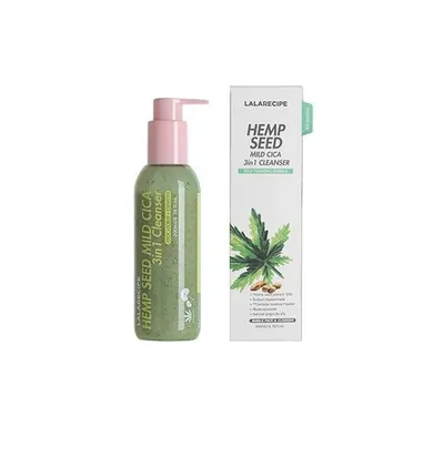 Lalarecipe Hemp Seed, Mild Cica 3in1 Cleanser (Pianka oczyszczająco-łagodząca 3w1)