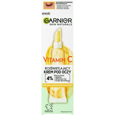 Garnier Skin Naturals, Vitamin C, Rozświetlający krem pod oczy