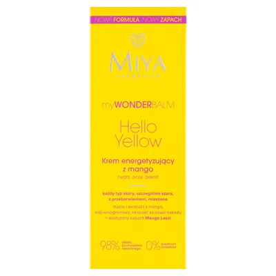 Miya Cosmetics myWONDERBALM Hello Yellow, Krem energetyzujący z mango (nowa wersja)