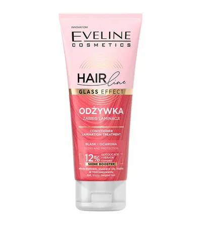 Eveline Cosmetics Hair Line, Glass Effect, Odżywka zabieg laminacji