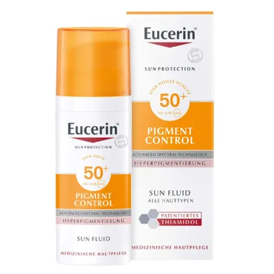 Eucerin Sun, Fluid Pigment Control SPF 50+ (Emulsja ochronna przeciw przebarwieniom SPF 50+)