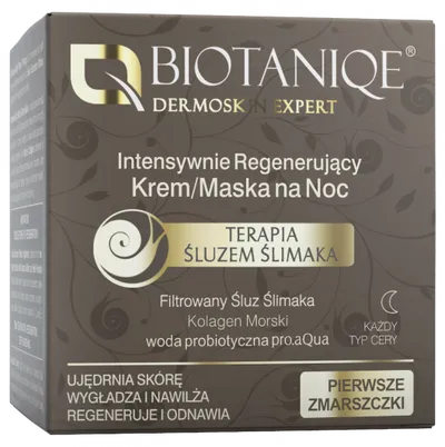 Biotaniqe Terapia Śluzem Ślimaka, Intensywnie regenerujący krem/maska na noc