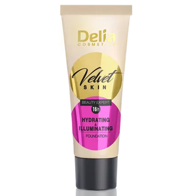 Delia Velvet Skin, Beauty Expert 16h Hydrating & Illuminating Foundation (Podkład nawilżająco-rozświetlający)