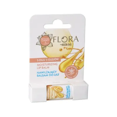 Vis Plantis Flora, Moisturizing Lip Balm with 5 oils with Exotic Scent (Nawilżający balsam do ust 5 olejów o egzotycznym zapachu)