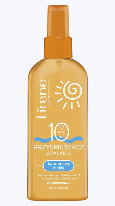 Lirene Dermoprogram Przyspieszacz opalania SPF 10 `Karotenowy olejek`