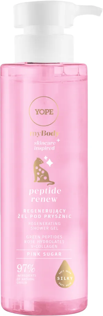 Yope My Body Skincare Inspired, Peptide Renew, Regenerujący żel pod prysznic