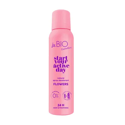 beBIO Start Your Active Day, Flowers, NaturalSpray Deodorant (Naturalny dezodorant w sprayu)