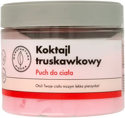 Manufaktura Piękna Puch do ciała `Koktajl truskawkowy`