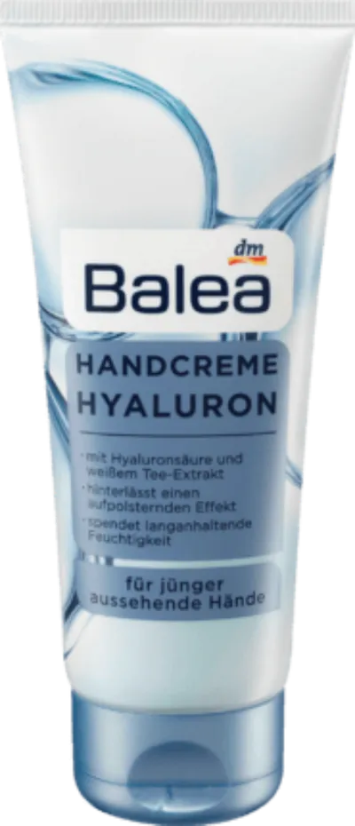 Balea Handcreme Hyaluron mit weißem Tee-Extrakt (Krem do rąk z kwasem hialuronowym i z ekstraktem z białej herbaty)