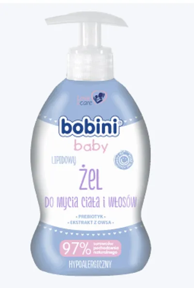 Bobini Baby, Lipidowy żel do mycia ciała i włosów